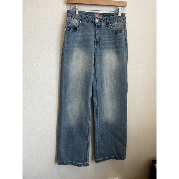 Juicy Couture Jeans 5/27 Stretch Y2K Bedazzled Juicy Wide Leg - Picture 7 of 10